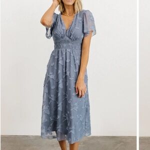 Baltic Born Slate Blue Midi Dress
